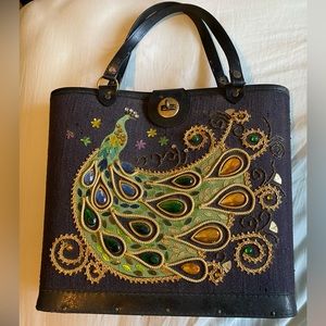 Vintage peacock purse